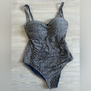 Nip Tuck Swim Nautical Foil Joanne one-piece swimsuit